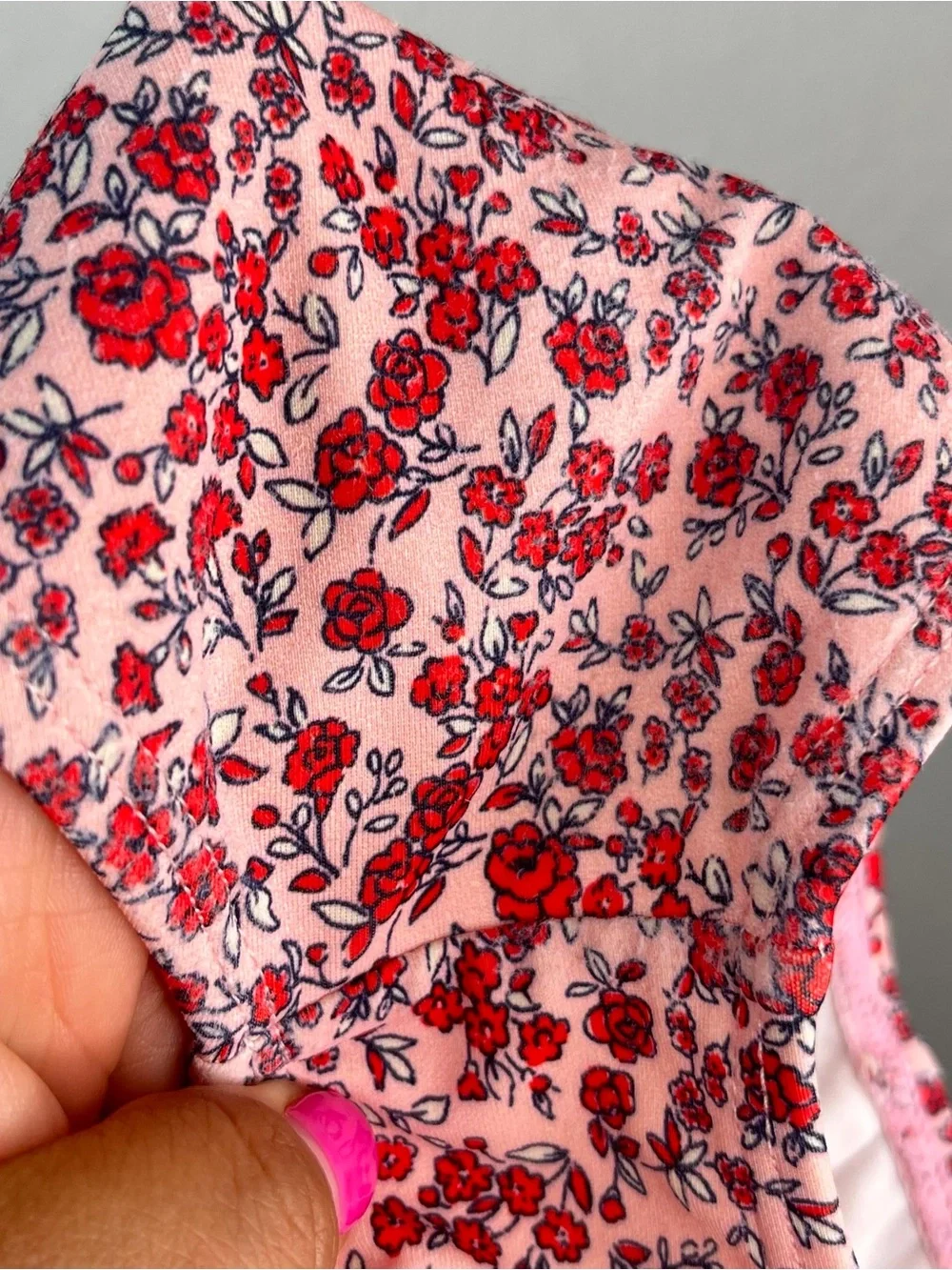 Janie and Jack Pink Floral One-Piece Ruffle Swimsuit